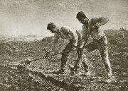 Jean Francois Millet Two person dig the land oil painting picture wholesale